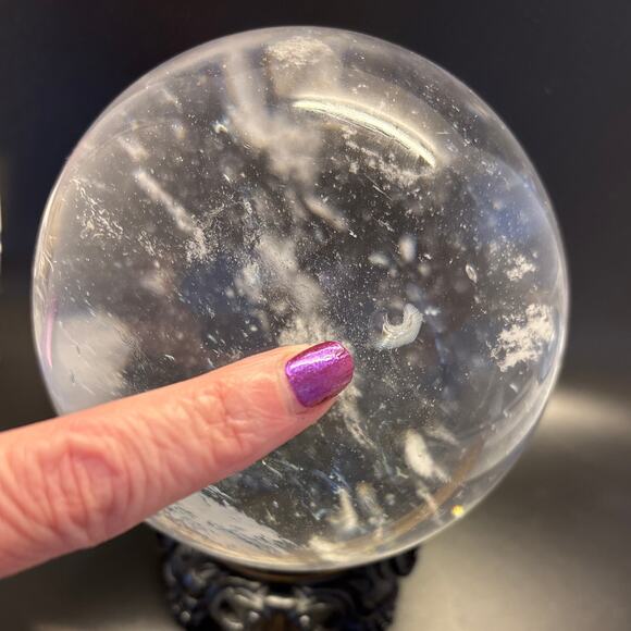 ✨ Smelted Quartz Crystal Ball – Over 5 lbs of Radiant Beauty ✨ - Picture 6 of 7